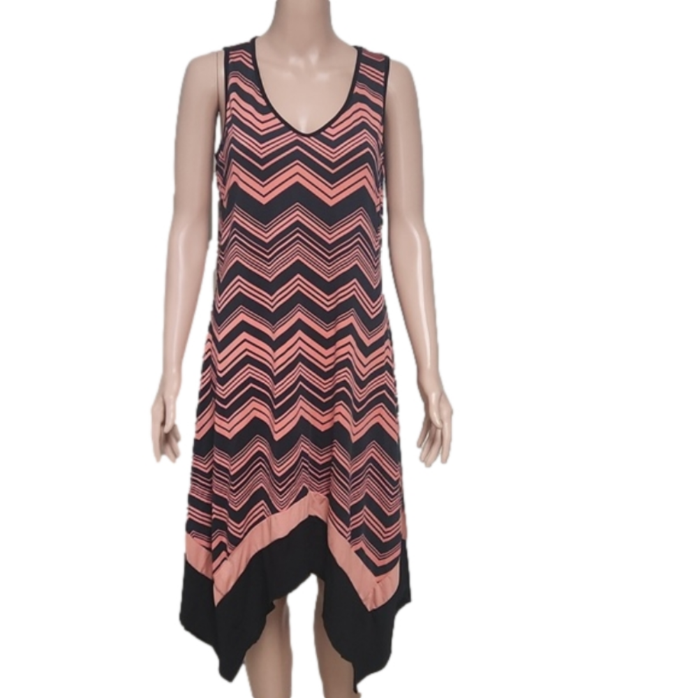 Espresso v-neck dress
